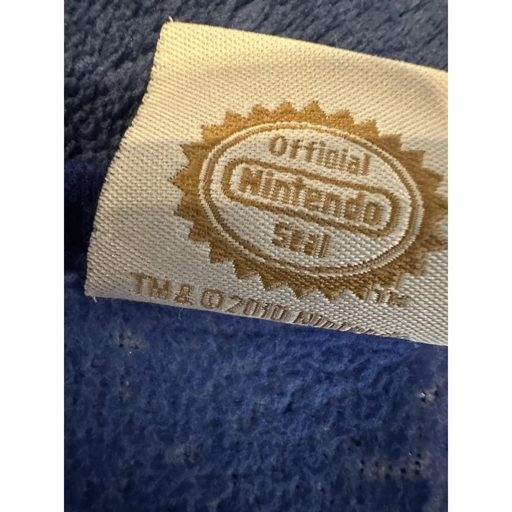 Nintendo Super Mario Bros Blanket Throw Blue Mario Luigi Stars‎ Plush Fleece